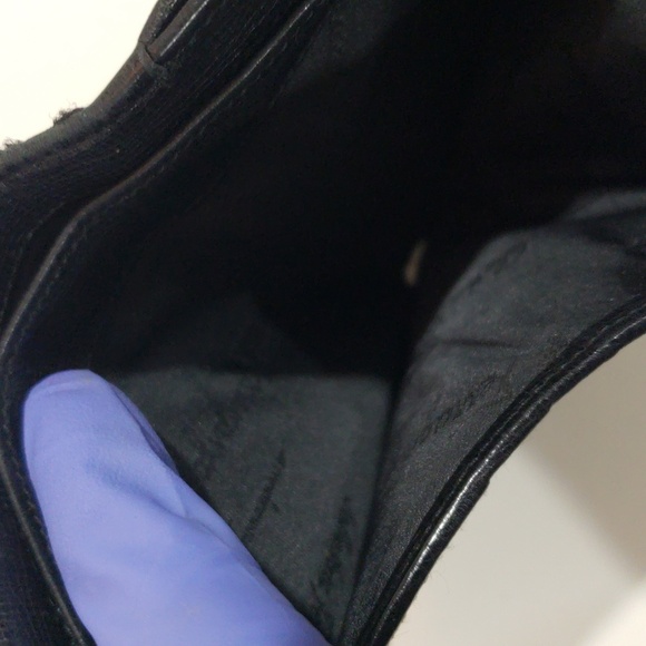 Salvatore Ferragamo Canvas & Black Leather Coin Wallet – Gancini Clip | Luxury - Picture 10 of 15